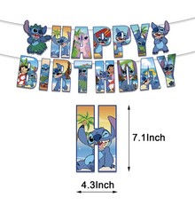 Lilo & Stitch Birthday Party Supplies，Stitch Theme Birthday Party Decorate Set