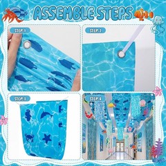 Under the Sea Decorations, Ocean Ceiling Hanging Kit with Jellyfish Decor NEW