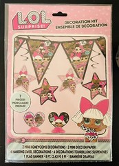 LOL Surprise! 7 Piece Swirls Decoration Kit Birthday Party Supplies Banner New