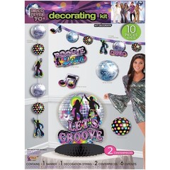 Step back into your dancing shoes with our Disco Party decorations Kit has every