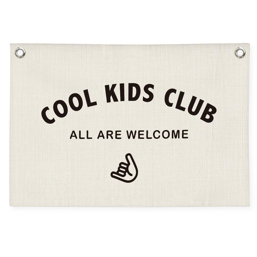 Playroom Decor, Cool Kids Club Canvas Banner，Wall Hanging for Baby Nursery Ro…