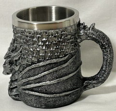 Medieval Dragon Resin Stainless Steel Beer Cup Unique Coffee Tea Mug
