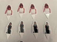Taylor swift Birthday Banner 24 Cupcake Toppers 16 Balloons 6 Swirls& Backdrop