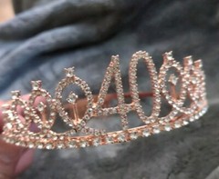Rose Gold 40 Birthday Tiara!