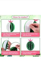 KatchOn Hanging Cactus Centerpieces Pack of 6 Cactus Party Decorations Lot Of 2