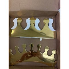 Meanplan 50-Pieces Gold Paper Crowns Birthday Crowns DIY Craft Kit All Ages