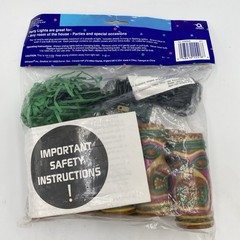 Amscon TIKI HEAD PARTY LIGHTS 14 Foot (4.3 m) String Of 10 Blow Mold Indoor