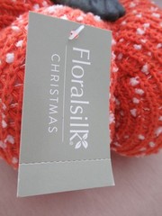 Floralsilk Large Orange Plush Pumpkin, Autymn Decor, BNWT