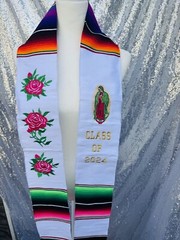 Floral Embroidered Stole Class Of 2024 Graduation Sash 2024
