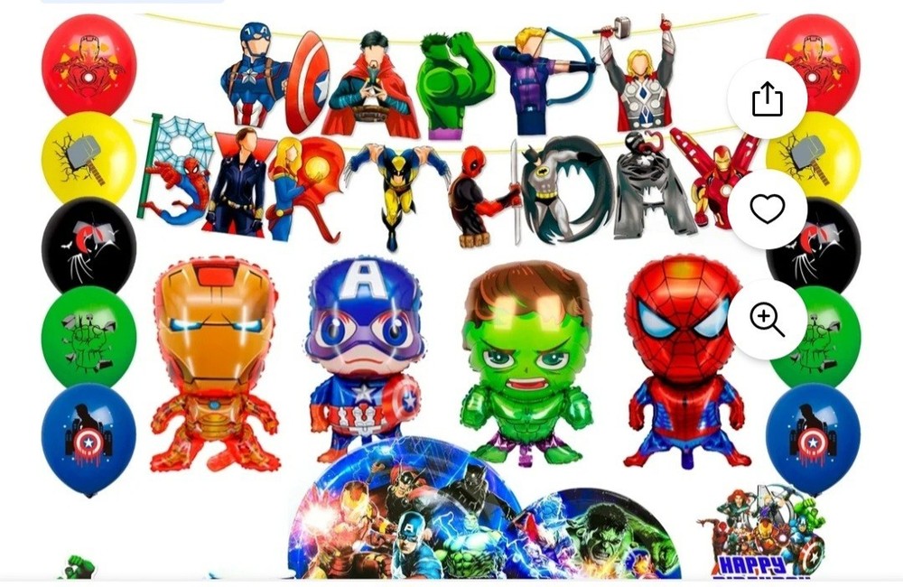 Avengers Birthday Party Decorations Set