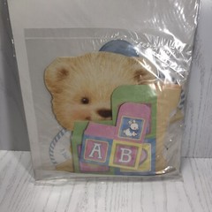 Party express Hallmark 12 1/2” centerpiece bear baby boy (bin-o)