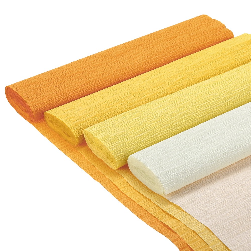 8Pcs Crepes Papers Roll 8.2ft Long 98 Inch Wide for Decoration Multicolor