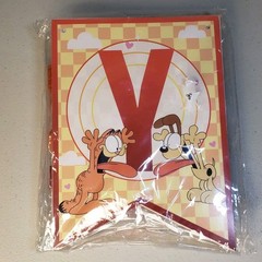 Garfield & Odie Cartoon Kid Happy Birthday Banner and Decorations NEW