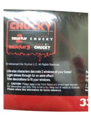 Child’s Play Chucky Window Silhouettes Halloween Decoration 2 Pc