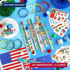 International World Flags Party Favors, 60PCS World Flags Party Favors Include S