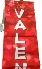 71 x 12 Inches Valentine’s Day Lighted Banner for Doorway, Porch, Yard