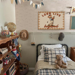 Playing Room Long Live Boyhood Banner Boy Room Decor, Nursery Playroom Wall Deco