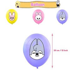 Stray Kids Theme Birthday Party Supplies Set Include Banner Balloons Cake Topper