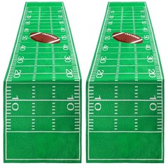 Tegeme 2 Pcs Football Table Runner Party Decorations Disposable Tablecloth Pl…