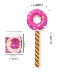 4 Pcs Candyland Birthday Party Decorations Inflatable 33 Inch Lollipop Stick …