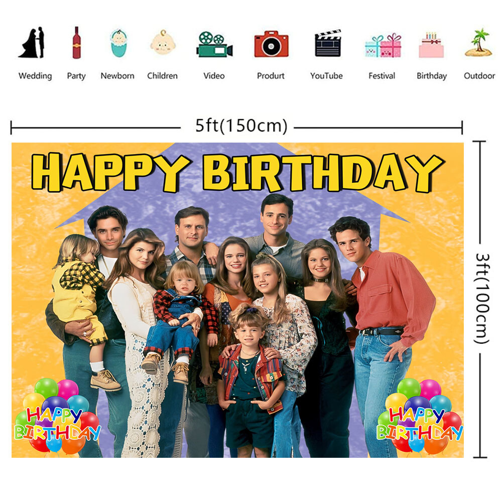 Fuller House Party Decorations Backdrop Banner Poster Vinyl Birthday Gift