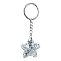Vintage 1970s Mirror Ball Keyring Disco Party Decoration Car Mirror Ornament Gif
