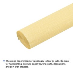 Crepe Paper Roll Crepe Paper Decor 7.5ft Long 20 Inch Wide Light Champagne