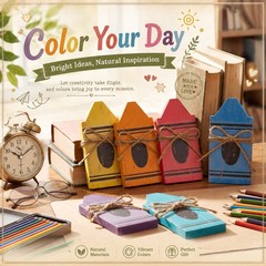 6 Pcs Back to School Wooden Table Decor Rustic Crayon Wood Block Sign Vintage…