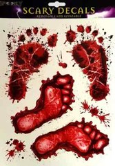 HALLOWEEN DECORATION BUNDLE 25 PIECE Blood Bloody Party Window Cling Gel Balloon