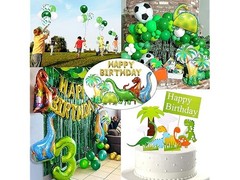 176pcs Dinosaur Birthday Party Décor Extra Large
