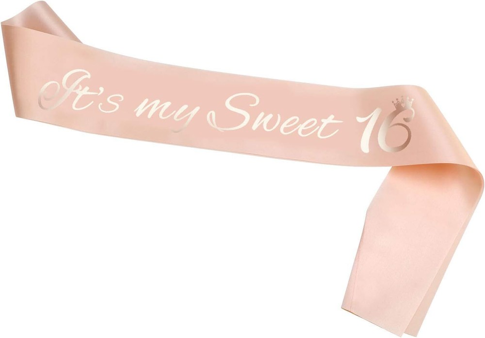 Banda De Oro Rosa Para Decoracion De Fiesta De 16 Cumpleanos Es Mi Dulce 16 …