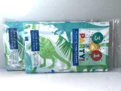 Party Pack 86 Piece Dinosaur Theme Plates Napkins Table Cover Banner & more NEW