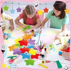 90 Star Bulletin Cutouts Assorted Colors for Classroom Craft Decor