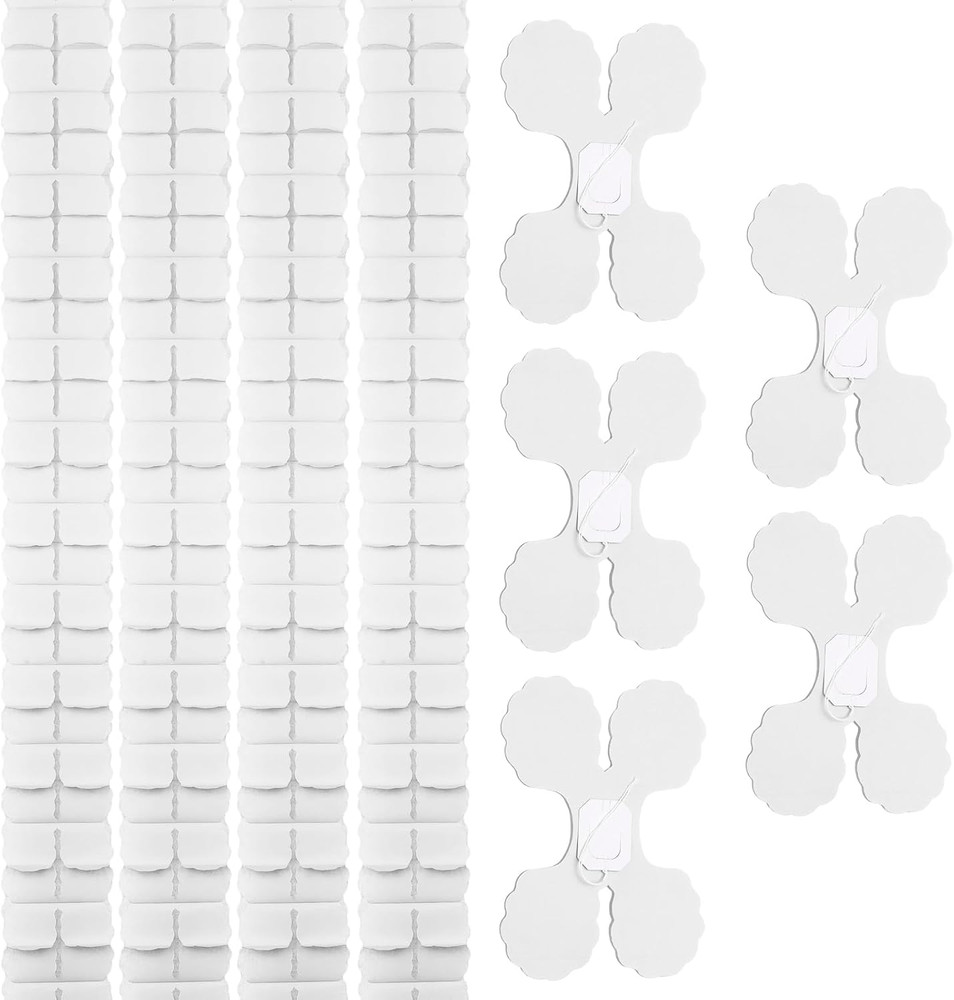 9 Pcs Four Leaf Paper Flowers Garland, Paper Streamers Reusable Hanging Garland