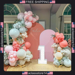 Balloon Arch Stand Set of 2 Metal Backdrop for Wedding Birthday Anniversary