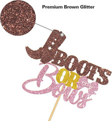 Boots or Bows Cake Topper, Western Theme Baby Shower/Gender Reveal Party Decorat
