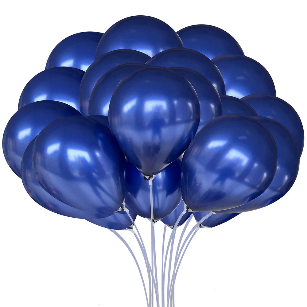 Navy Blue Latex Balloons 100pcs, 12inch for Wedding, Graduation, Birthday