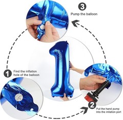 10 Balloons Number, 10th Birthday Decorations for Girl Boys, Dark Blue Birthd…