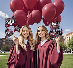 Graduation Table Decorations Maroon White/Maroon Graduation Decorations Class of