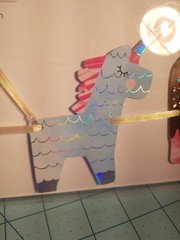 Wide Vista Group: Unicorns, Rainbows & Ice Cream Banner & Party Picks Set – NEW