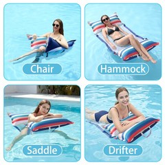 Best FindUWill Fabric Pool Hammock Floats 2 Pack, XL, Inflatable Water Hammocks
