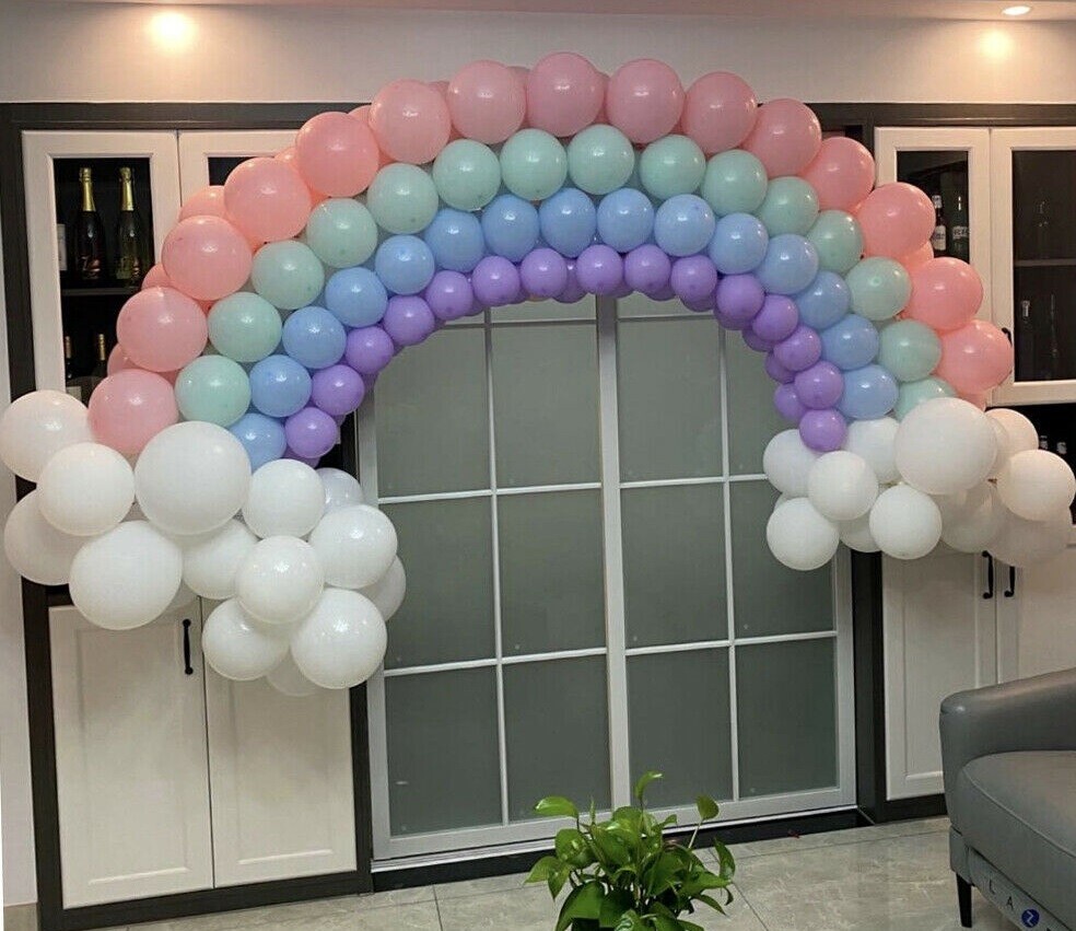 Rainbow Arch Kit DIY Latex Balloon Garland for Birthday Baby Shower Party