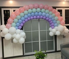 Rainbow Arch Kit DIY Latex Balloon Garland for Birthday Baby Shower Party