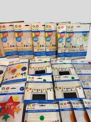46Pc Birthday Party Supplies Bundle Balloons Decor Games Backdrop Photo Props