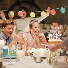 Complete 60th Birthday Gift Set: Crown, Sash, Candles – Unforgettable Rose Gold