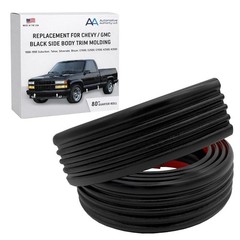 Black Side Body Trim Molding Compatible with 1988-1998 Chevy GMC Tahoe