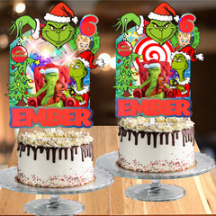 Grinchmas Xmas tableware party supplies decoration balloon centerpiece gift