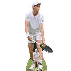 Jannik Tennis Player Cardboard Cutout with Free Mini Standee / Standup