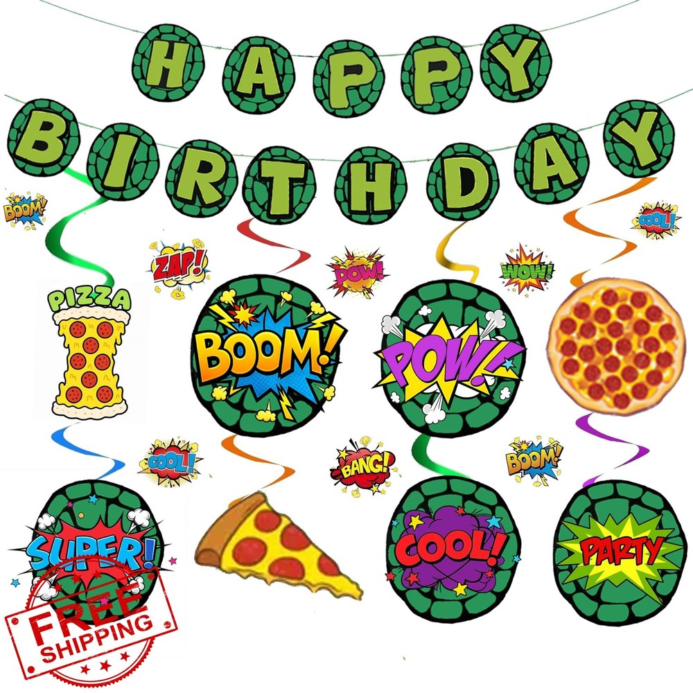Birthday Party Decorations Turtle Happy Birthday Party Decorations Turtle The…