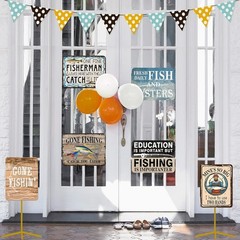 Engaging Fishing Theme Decorations – 9 PCS for Joyful Birthday Celebrations